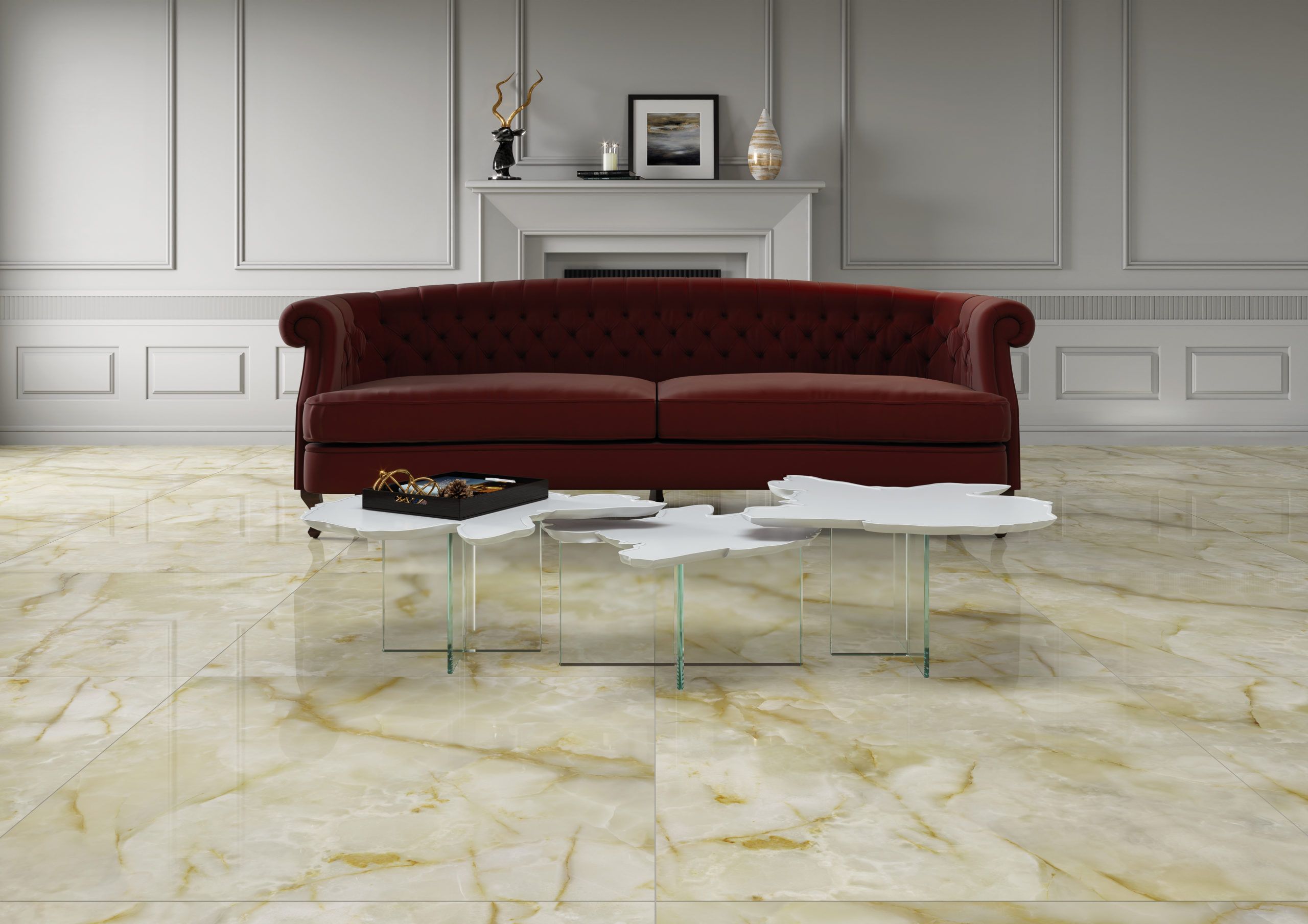 Onice ambar polished wall 60x60