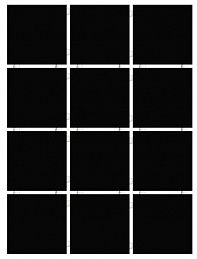 Конфетти 1149 черный блестящий, полотно 12 частей 9.9х9.9 300х400
