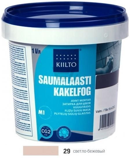 Фуга Kiilto Saumalaasti 1-6mm (29 светло-бежевая) 3 кг