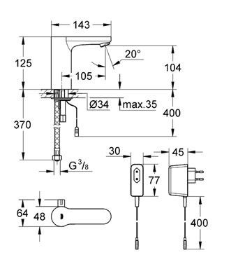 36325001 Eurosmart CE eltr.mix. basin