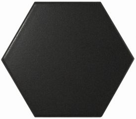 Scale Hexagon Black Matt (0,5 М2/кор) Плитка 10,7*12,4