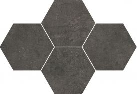 GREY WIND ANTRACITE MOSAIC HEKSAGON 283х408х9,5