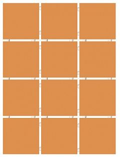 Конфетти 1148 коричневый блестящий, полотно 12 частей 9.9х9.9 300х400