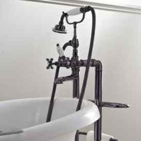 Sbordoni Margherita Смеситель для ванны на 2 отверстия, цвет черный никель MR116pNN