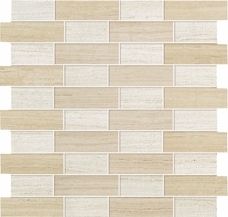 Sunrock Travertino Almond + White Mosaico Fabric (Санрок Травертино Алмонд + Вайт Мозаико Фабрик)