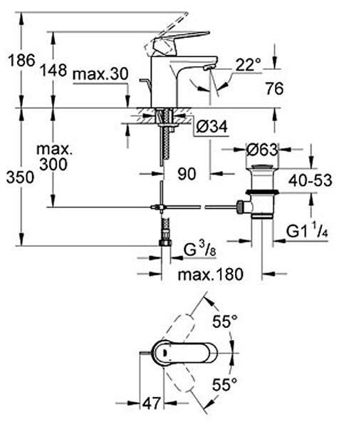 3282500E Eurosmart Cosmopolitan OHM basin EcoJoy