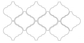 Scale Alhambra Mosaic White Мозаїка 27*43