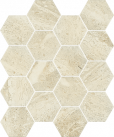 Sunlight Stone Beige Mozaika Hexagon 220х255х6
