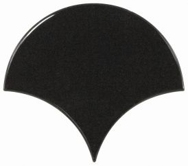 Scale Fan Black Плитка 10,6*12