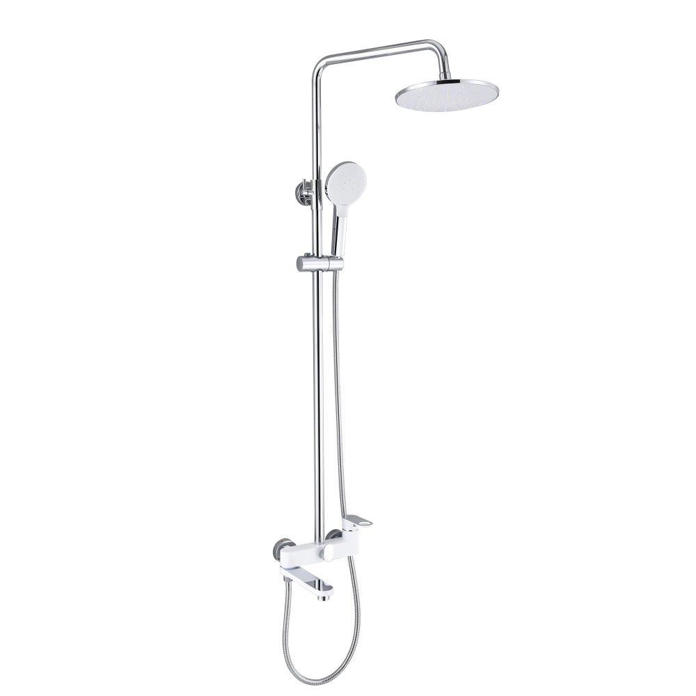 Jay на три споживача (з виливом) QTJAY111CRW45555 Chrome/White Qtap