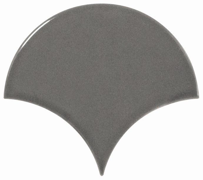 Scale Fan Dark Grey Плитка 10,6*12