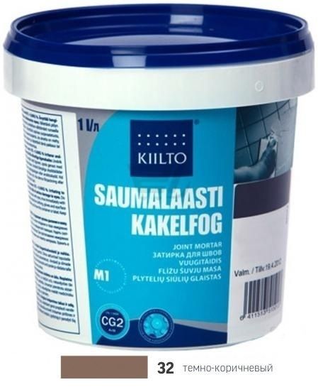 Фуга Kiilto Saumalaasti 1-6mm (32 темно-коричневая)