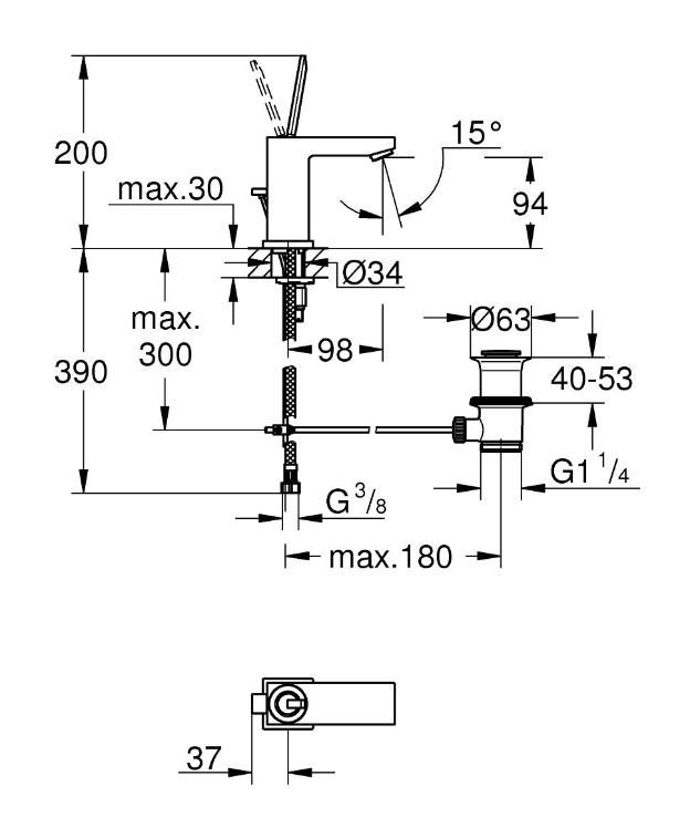 23654000 Eurocube Joy OHM basin S-Size