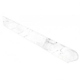 Carrara Blanco Tapa peldaño redonda izda. Left 330x36 mm 905560 PZ195