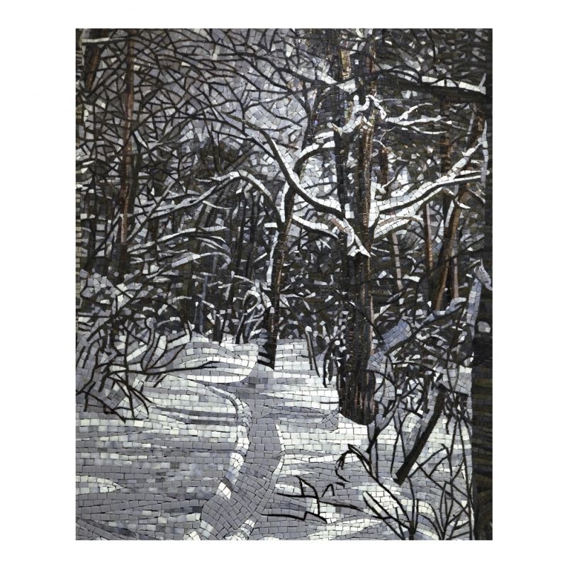 2-8966 панно зимний лес Mozaico de Lux Панно