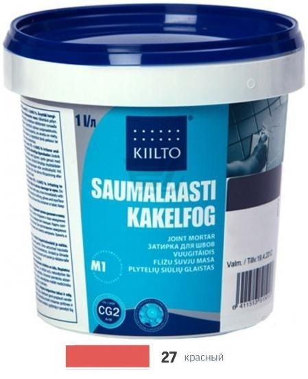 Фуга Kiilto Saumalaasti 1-6mm (27 красная)