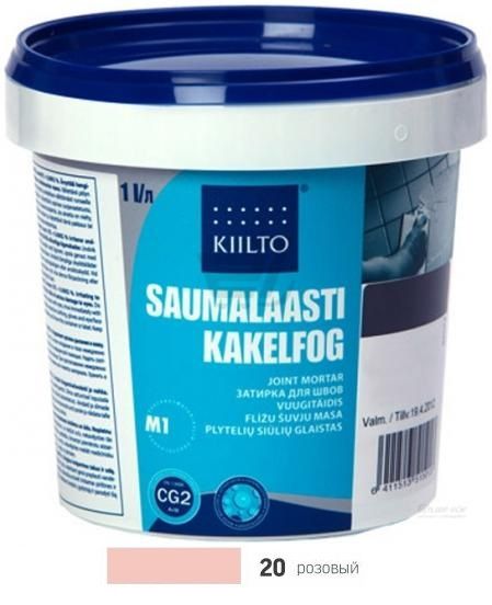 Фуга Kiilto Saumalaasti 1-6mm (20 розовая)