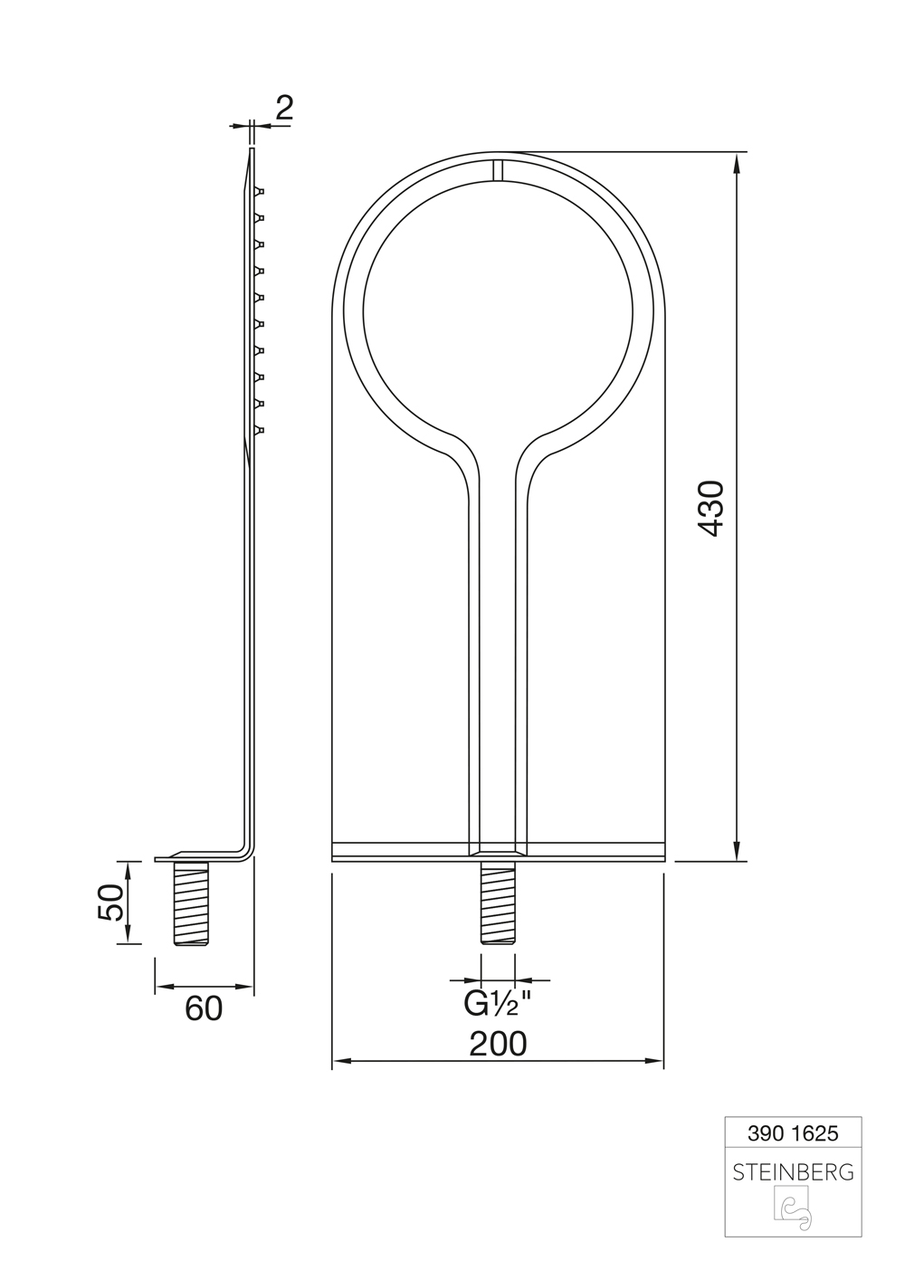 Верхний душ Steinberg Serie390, 390 1625