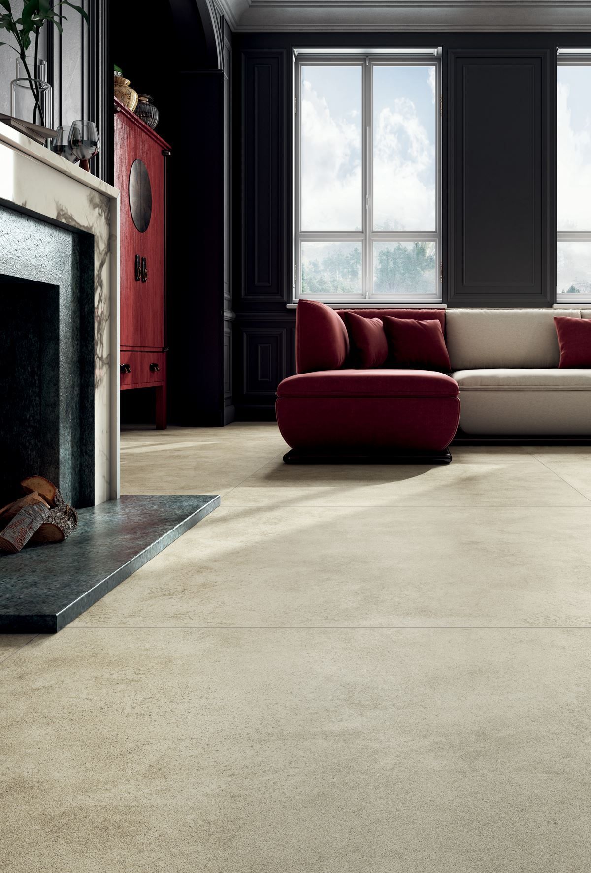 GRUNGE TAUPE Naturale floor 60x120