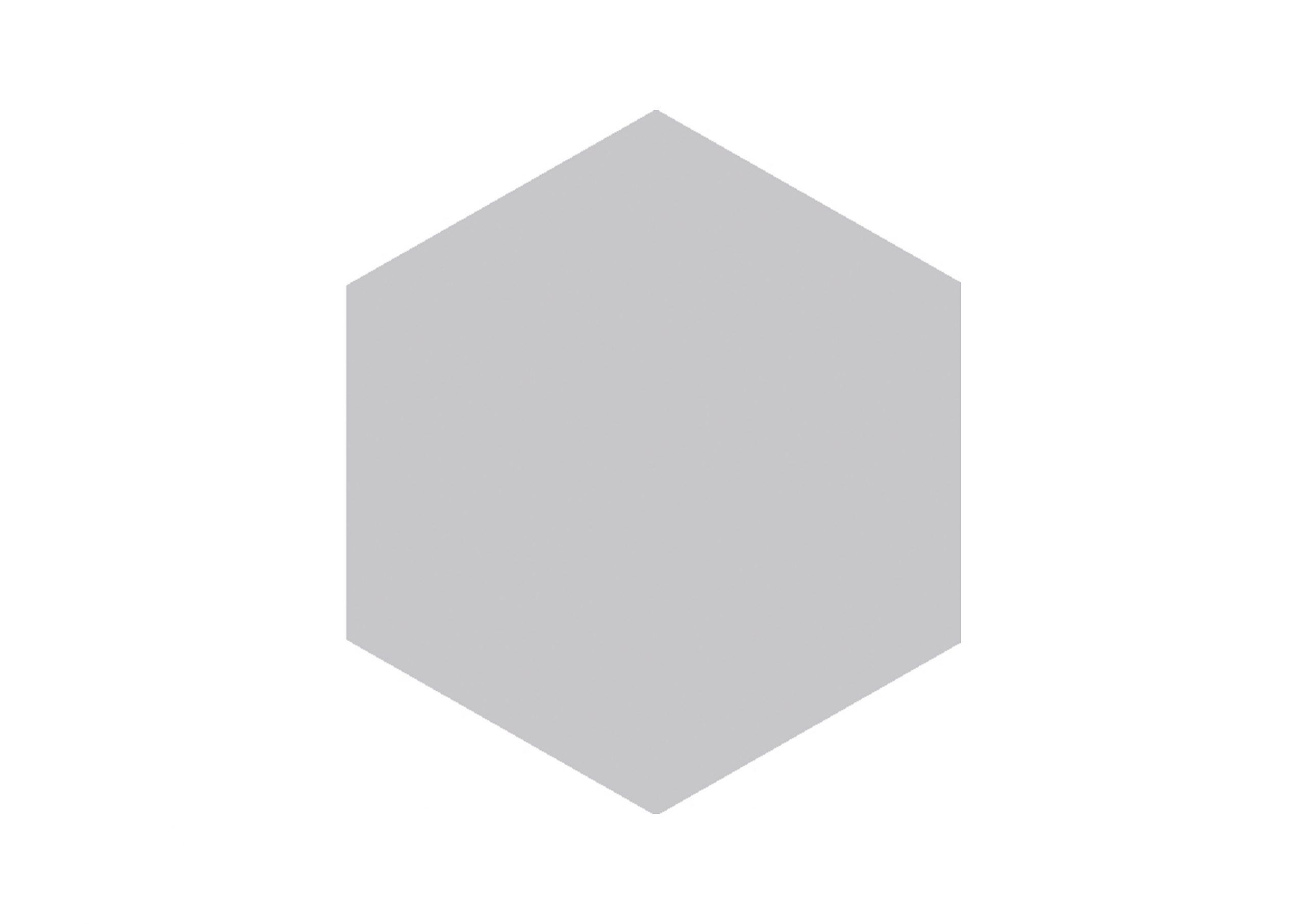 Block Hexagon Gris Mate