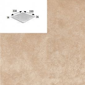 Urban Beige Esquina Redondo 330x330x14 mm 904287 PZ715