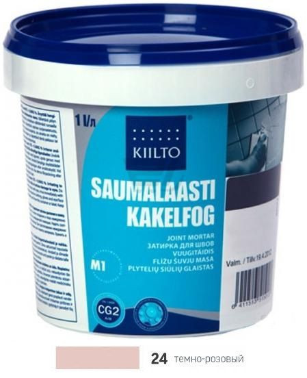 Фуга Kiilto Saumalaasti 1-6mm (24 темно-розовая)