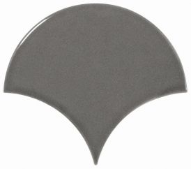 Scale Fan Dark Grey Плитка 10,6*12