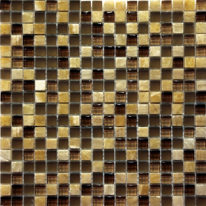 V-MOS Onix Brown Glossy Mozaico de Lux Модерн