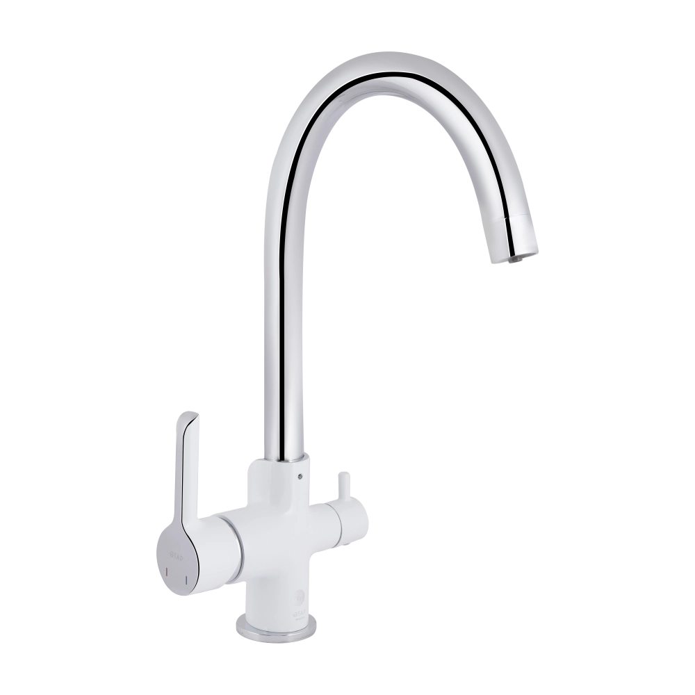 Grand з підключенням для питної води QTGRA362CRW45668 Chrome/White Qtap