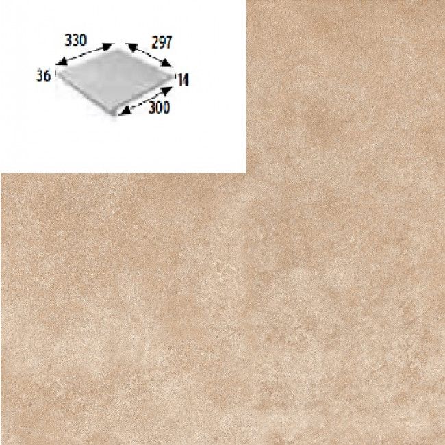 Urban Beige Peldano Redondo 297x330x14 mm 970033 PZ287