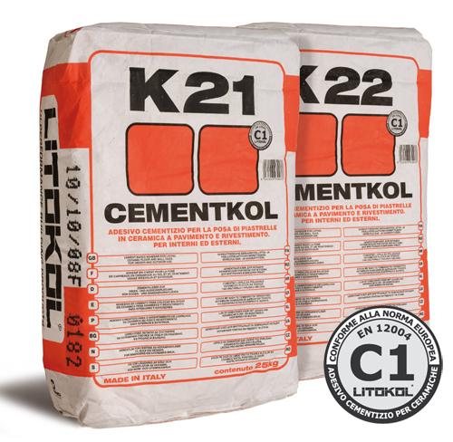 Клей на цементной основе для укладки напольной и настенной плитки. Класс С1. K220025