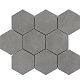 Factor Grafit Hex mosaic 300x300х9