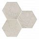 Ozone ivory decor hexagon 25x30