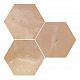 Hutton rosso decor hexagon wall 25x30