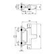 Inspai-Therm CRMT300800 смеситель для ванны термостатический QTap